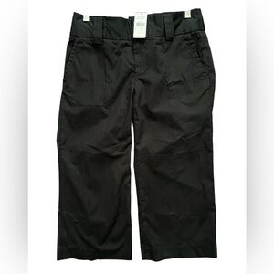 BANANA REPUBLIC Harrison Fit Cropped Stretch Black Pants Size 4 NWT